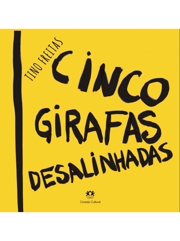 Cinco girafas desalinhadas