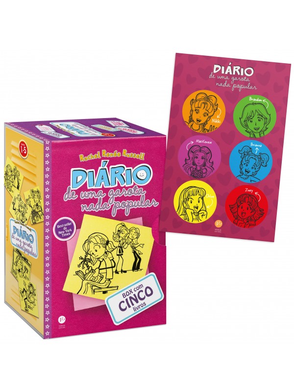 Box Diário de uma garota nada popular (Vol. 1 a 5 - Edição de bolso)