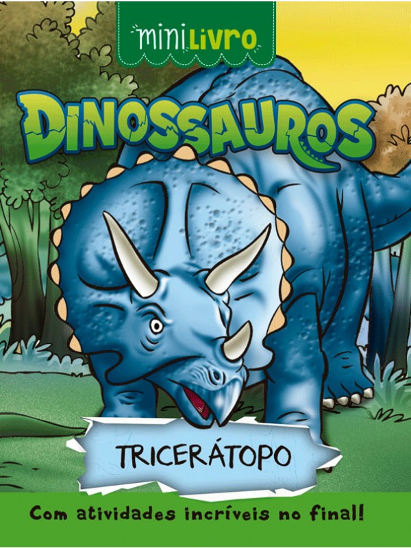 MINILIVRO - DINOSSAUROS - TRICERÁTOPO