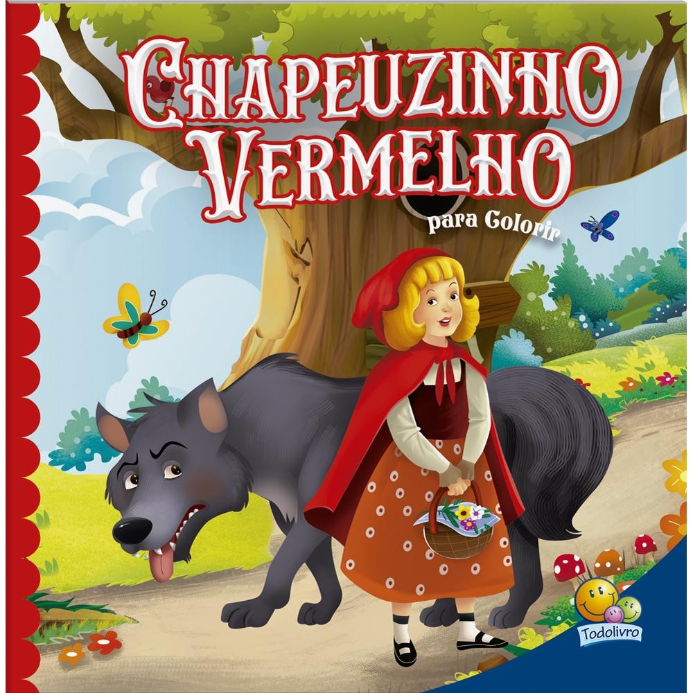 CHAPEUZINHO VERMELHO - PARA COLORIR