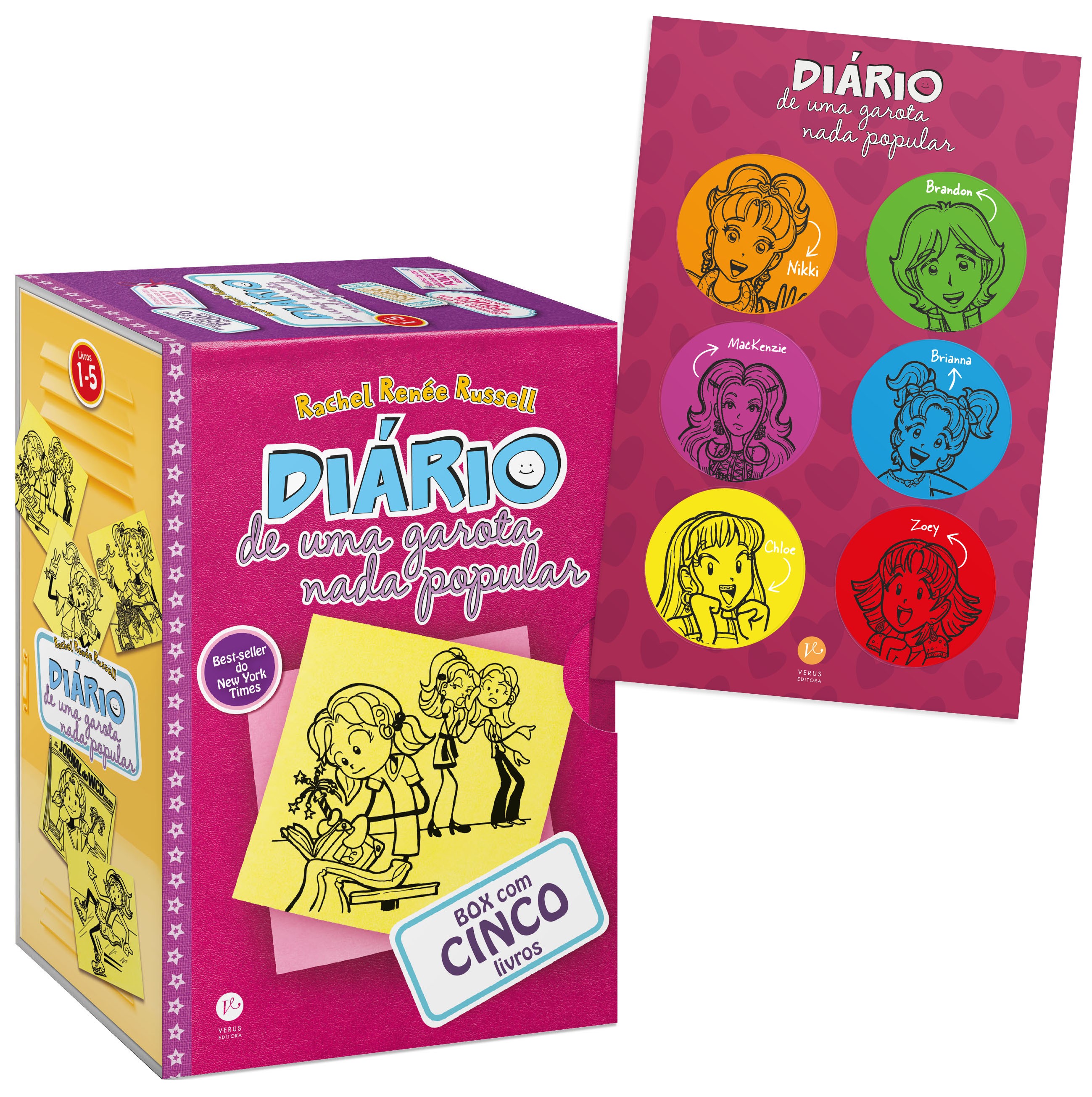 Box Diário de uma garota nada popular (Vol. 1 a 5 - Edição de bolso)